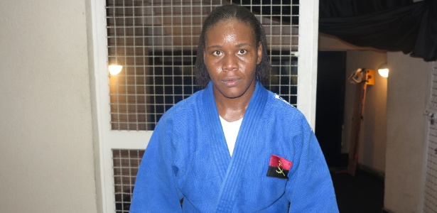 A judoca angolana Antonia Moreira Faia terminou na 7ª posição de sua categoria, algo inédito para o país - Rodrigo Paradella/UOL