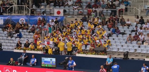 Os torcedores do Japão têm sido uma atração a parte no Mundial de judô do Rio de Janeiro - Rodrigo Paradella/UOL