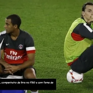 Até mesmo o brasileiro Lucas, companheiro de Ibra no PSG e com fama de "bom moço", alfinetou o sueco: "Ele me recebeu bem, mas é meio arrogante às vezes. Reclama bastante, pede bola" - Fadi Al-Assaad/Reuters
