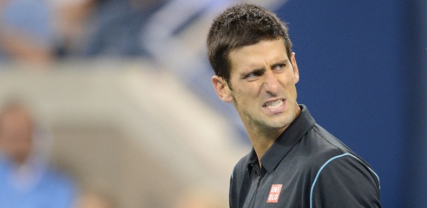 Djokovic comemora classificação para a semifinal do Aberto dos EUA - AFP PHOTO/Emmanuel Dunand 