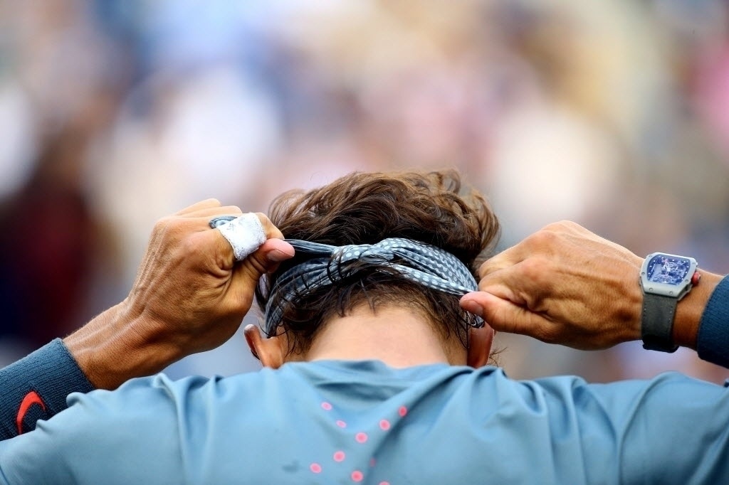 09.set.2013 - Rafael Nadal venceu por 6/2 o primeiro set da decisão contra Djokovic no Aberto dos Estados Unidos