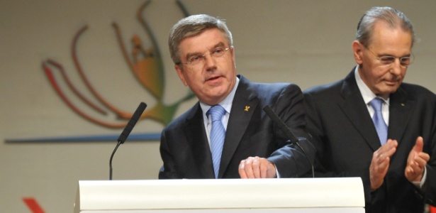 Thomas Bach foi eleito para um mandato de oito anos na presidência do COI