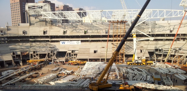 11.09.2013- Vista dos camarotes centrais do novo estádio do Palmeiras - Mauricio Duarte/UOL