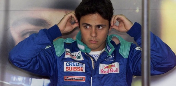 Felipe Massa, em 2002, pela Sauber, escuderia que tinha a Ferrari como parceira - Evelson de Feritas/Folha Imagem