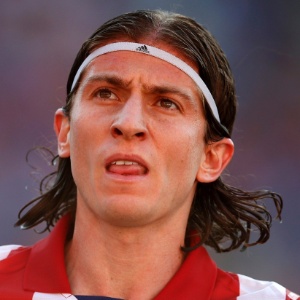 25.08.2013 - Filipe Luis, lateral esquerdo do Atlético de Madri - JAVIER BARBANCHO / REUTERS