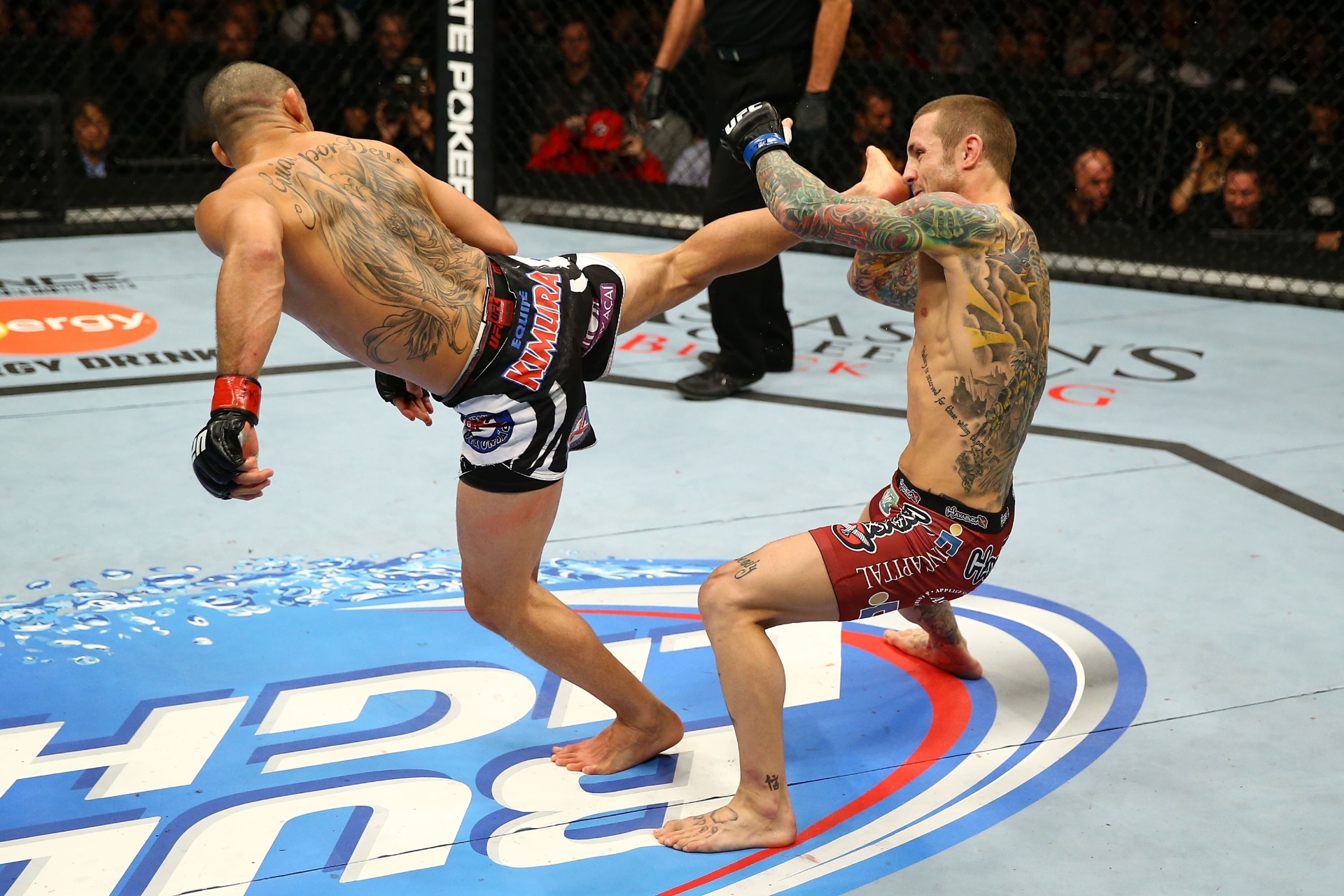 21.09.2013 - Barão nocauteou com chute giratório e se aproximou de unificação de título - Al Bello/Zuffa LLC/Getty Images