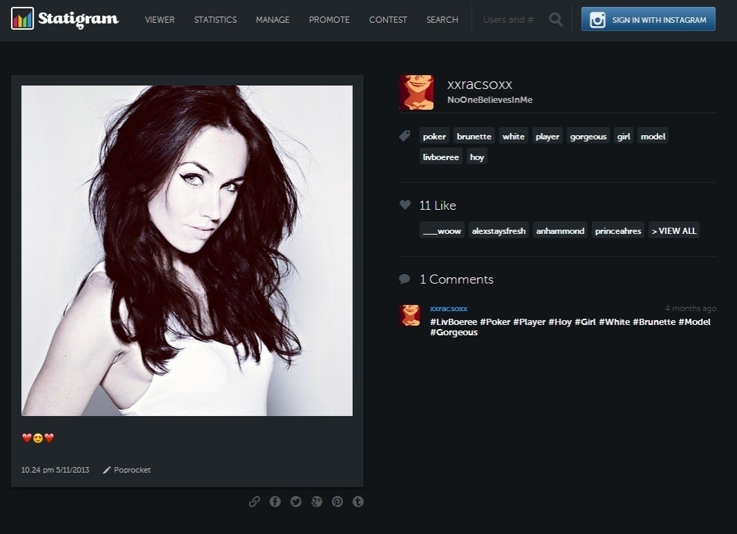 Liv Boeree é formada em astrofísica, é modelo e faturou mais de US$ 2 milhões no pôquer - Reprodução/Statigram