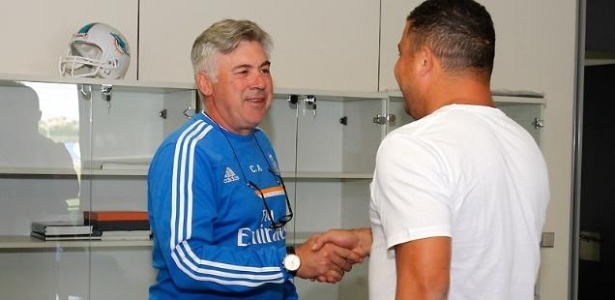 Ronaldo trabalhou com Ancelotti no Milan durante a temporada 2007/2008 - Divulgação/Real Madrid
