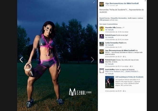 Liga Iberoamericana de Bikini Football chama a atenção pelas atletas