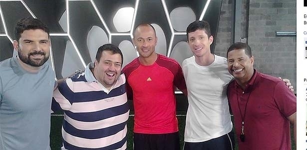 Equipe do Futebol 360 e Fernando Baiano - Reprodução/Facebook