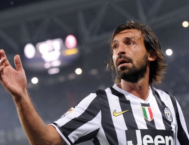 05.out.2013 - Pirlo, da Juventus, comemora gol na partida contra o Milan, pelo Campeonato Italiano - Giorgio Perottino