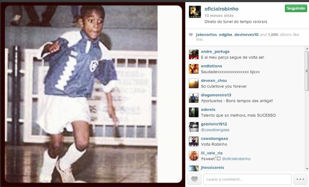 Robinho - Reprodução/Instagram