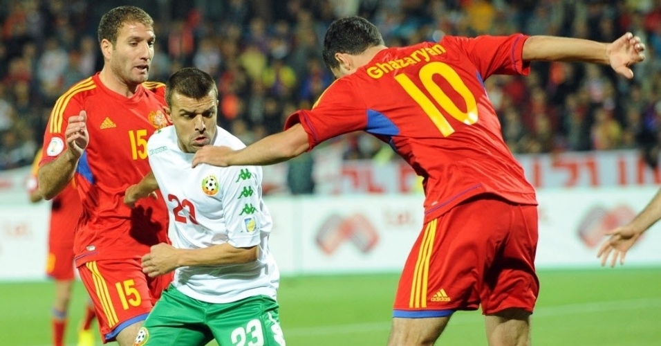 Armênia e Bulgária fizeram um jogo dramático nesta sexta. As duas equipes necessitavam da vitória para manterem o sonho de ir para o Mundial. A 3 min do fim, o time armênio marcou o gol da vitória, 2 a 1
