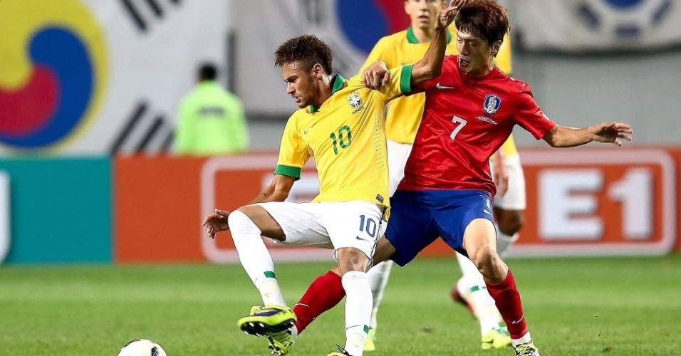 Neymar disse após o jogo que está acostumado a levar pancadas