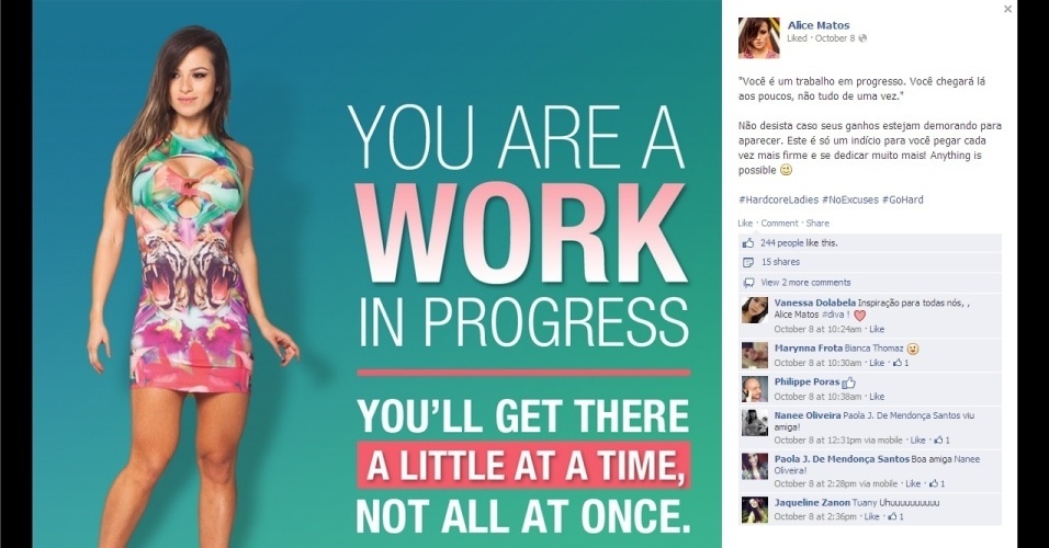 Alice Matos no Instagram - Reprodução/Instagram Alice Matos