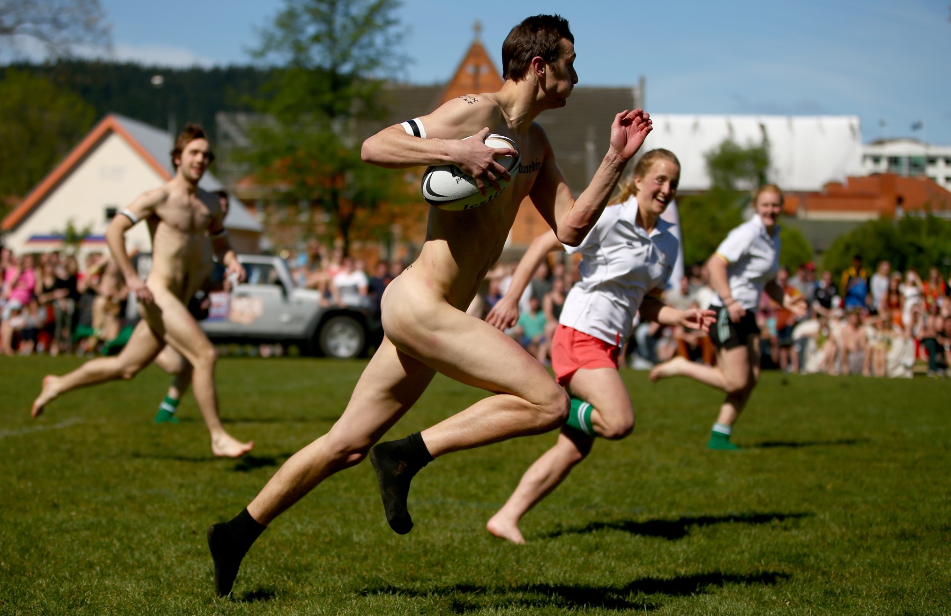 Campeonato de rúgbi para peladões é tradição no país - Phil Walter/Getty Images