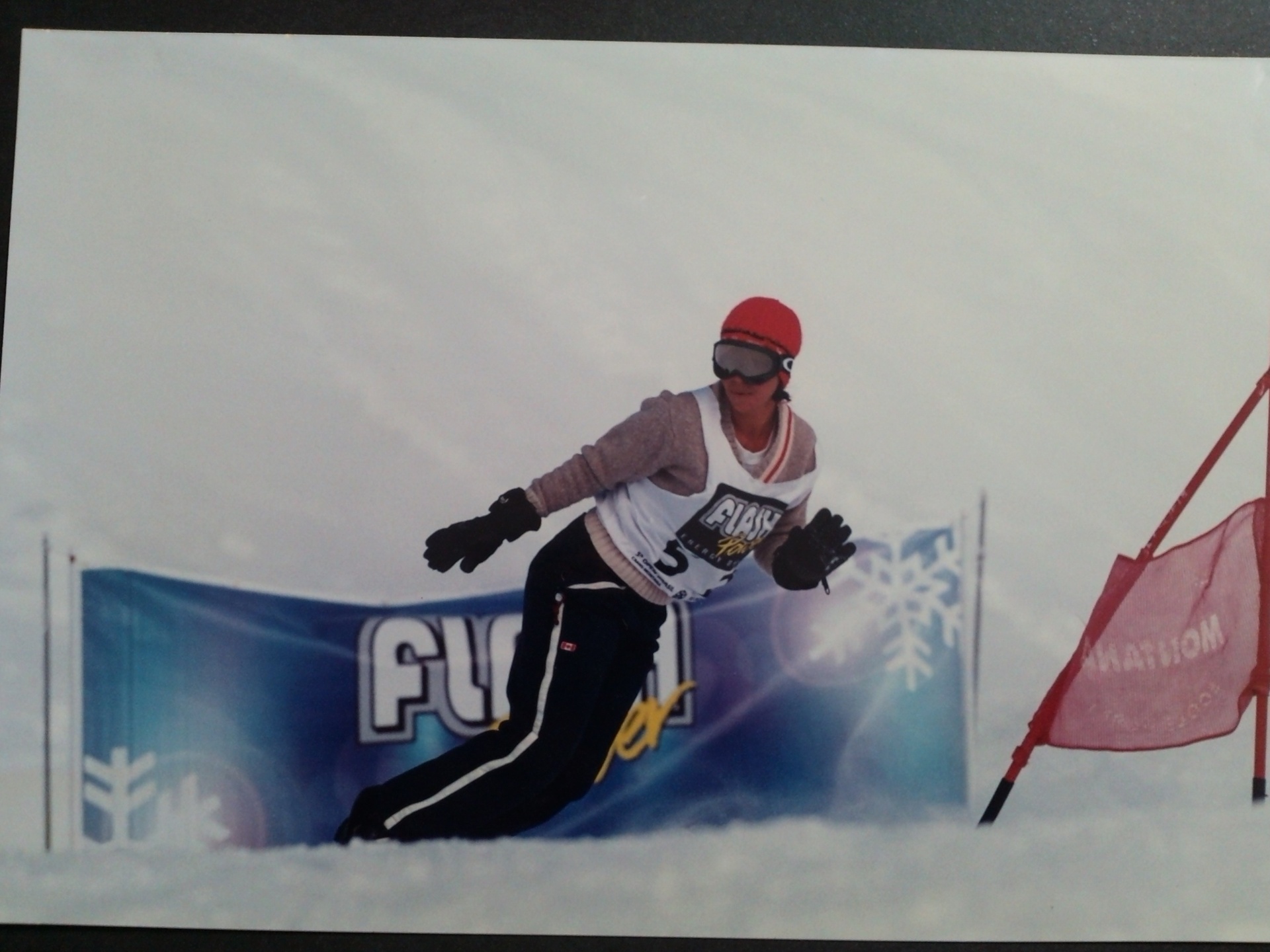 Juliana Veiga durante Campeonato Brasileiro de Snowboard em Vale Nevado, no Chile - Arquivo Pessoal