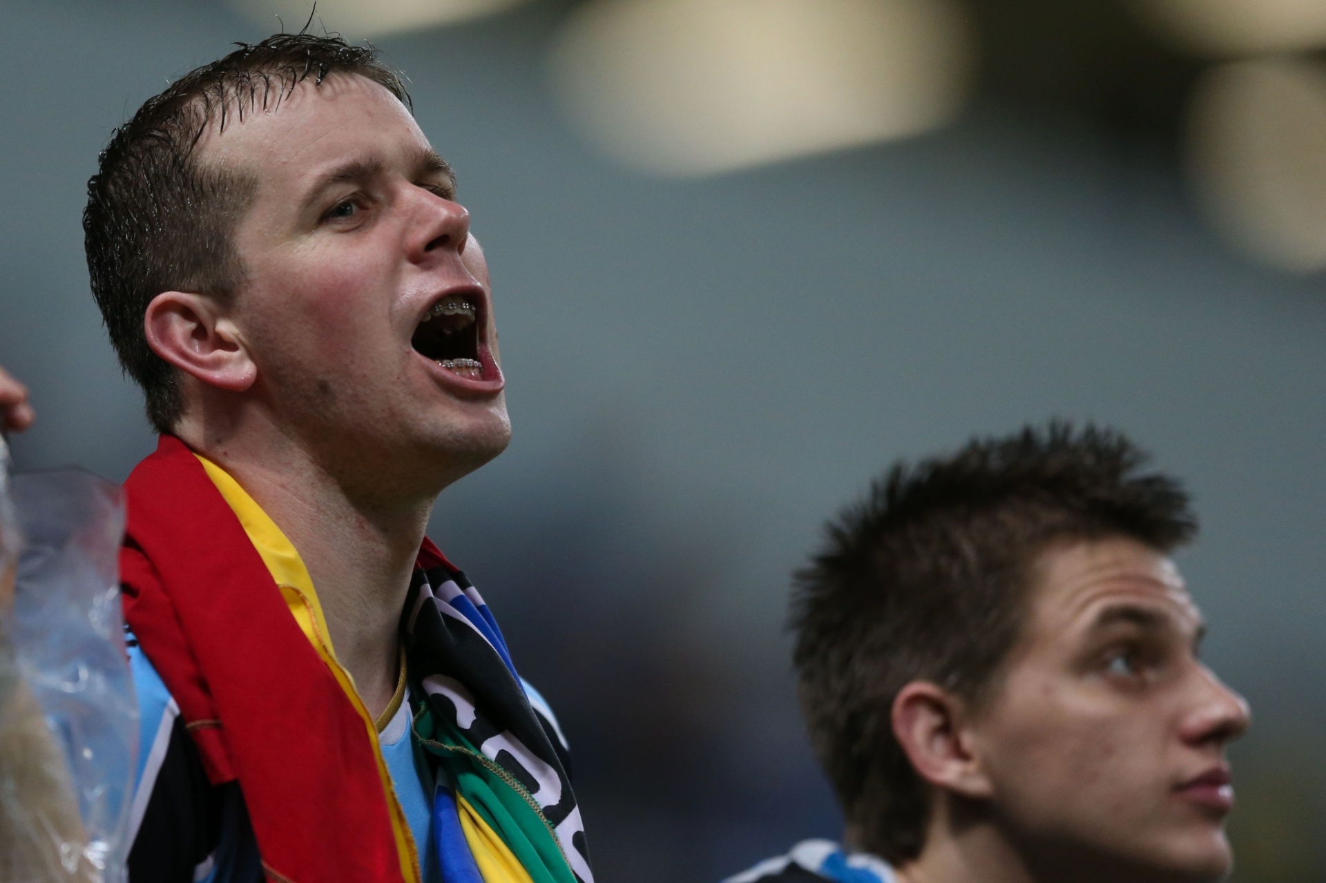 Torcedor do Grêmio canta antes de jogo contra o Corinthians (23/10/2013) - Preview.com