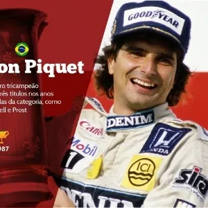 Nelson Piquet (Brasil) - 3 títulos - 1981, 1983 e 1987 - Primeiro brasileiro tricampeão mundial, venceu três títulos nos anos 80 superando lendas da categoria, como Lauda, Senna, Mansell e Prost - M. King/Getty Images