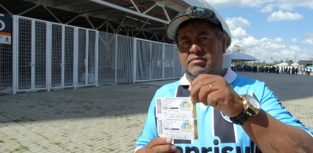 Gilson Soares comprou ingresso para final da Série D, mas foi impedido pela polícia de entrar na Arena