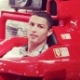 Cristiano Ronaldo na Ferrari - Reprodução/Instagram