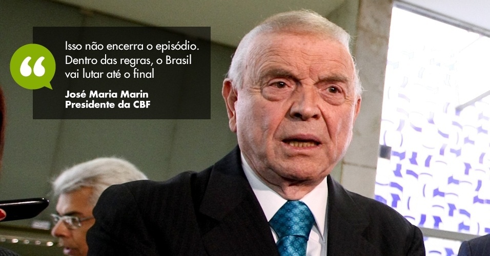 José Maria Marin, presidente da CBF, sobre Diego Costa - Pedro Ladeira/Folhapress