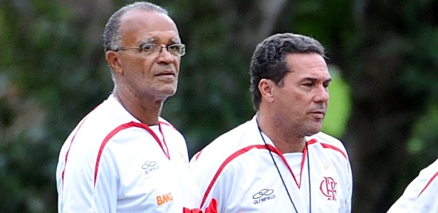 Os amigos Jayme e Luxemburgo na época em que trabalharam juntos no Flamengo - Alexandre Vidal/Fla Imagem