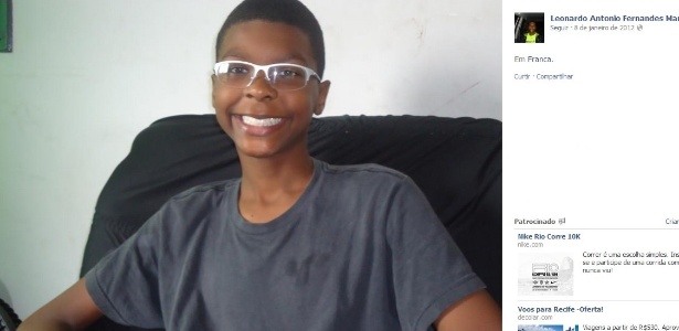 Leonardo Mariano, 14, era atleta do Vivo/Franca e morreu neste domingo - Reprodução / Facebook