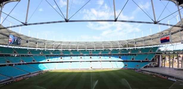 Bahia treinará na Arena Fonte Nova no próximo sábado, um dia antes da primeira final do Baianão - Ulisses Dumas/Ag. BAPRESS