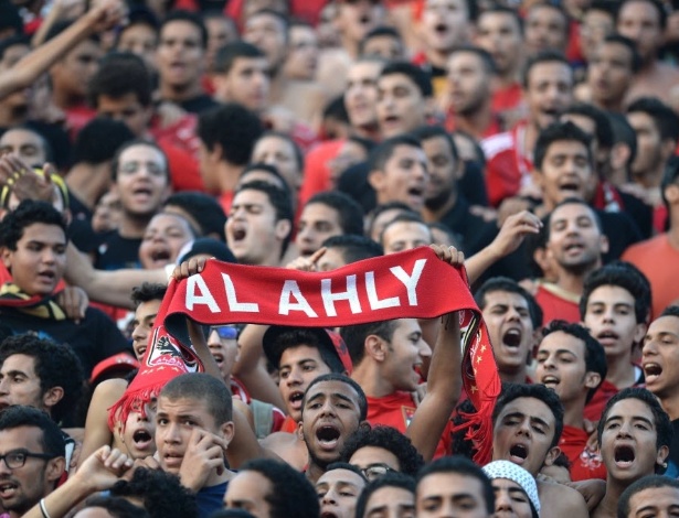 Torcida do Al Ahly prestigiou conquista do título africano obtida após vitória por 2 a 0 contra o Orlando Pirates, da África do Sul - AFP