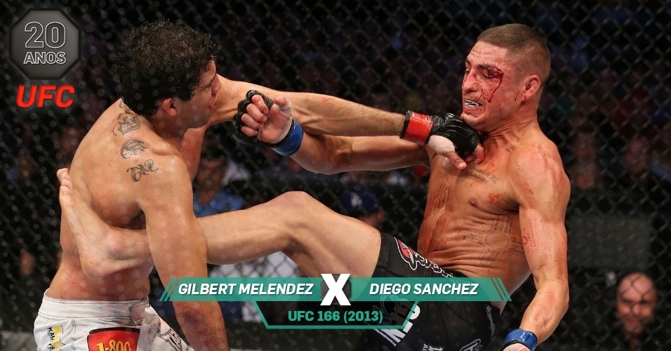UFC 20 Anos: Melhores lutas - Gilbert Melendez x Diego Sanchez - UFC 166 (2013)