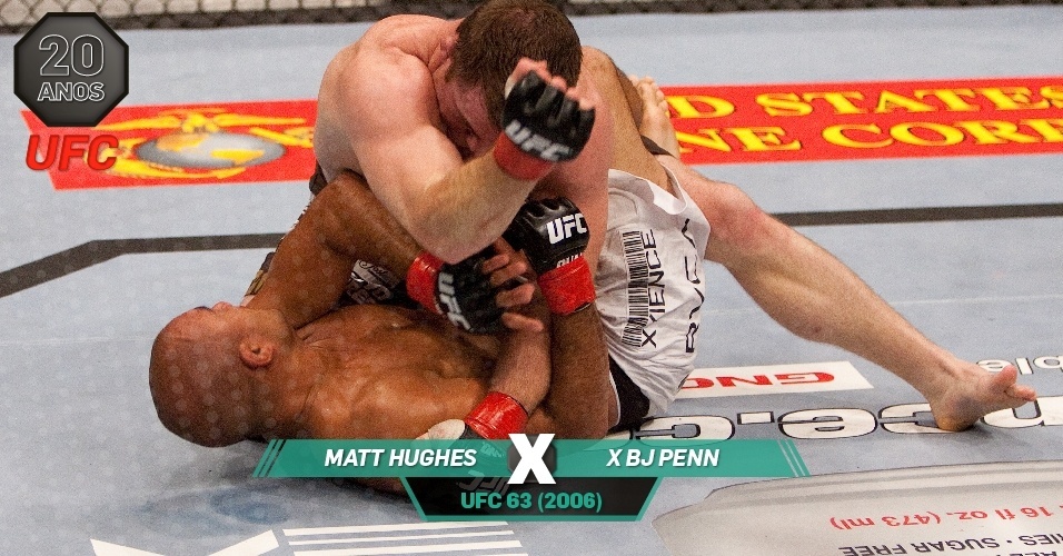 UFC 20 Anos: Melhores lutas - Matt Hughes x BJ Penn 2 - UFC 63 (2006)