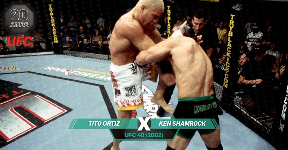 UFC 20 Anos: Melhores lutas - Tito Ortiz x Ken Shamrock - UFC 40 (2002)