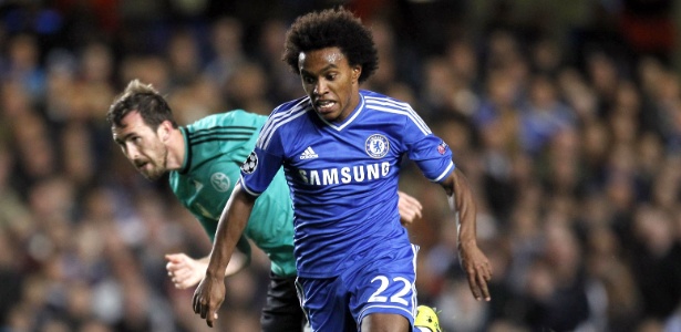 Willian, meia do Chelsea, chegou à concentração da seleção em Miami na última segunda