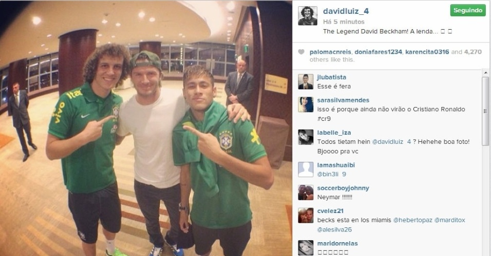 David Luiz, Beckham e Neymar