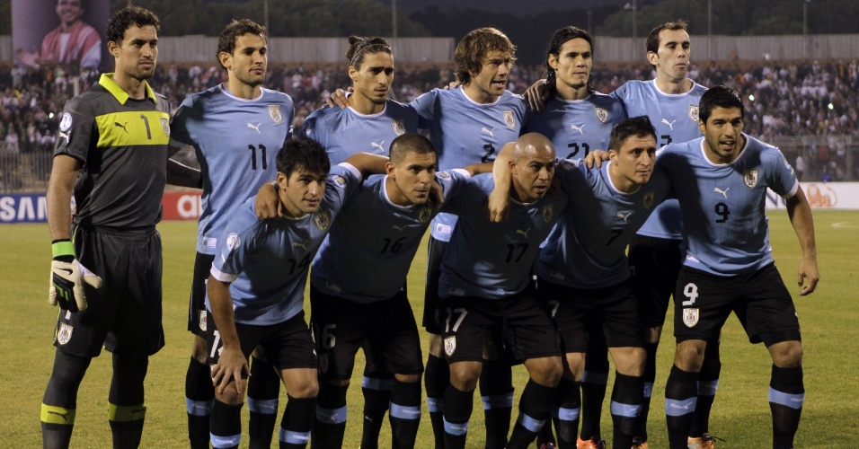 Equipe do Uruguai pronta para enfrentar a Jordânia pelas Eliminatórias - 13.11.2013