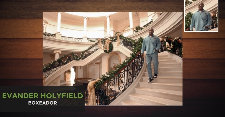 Problemas financeiros fizeram Evander Holyfield a vender seu castelo de 109 cômodos - Arte/UOL - Reprodução/TheNewYorkTimes