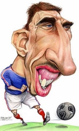 14.nov.2013 - Destaque da França, Ribéry também chama atenção pelo visual "pitoresco"