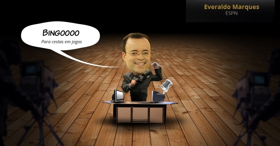 Everaldo Marques (ESPN): Bingoooo (Para cestas em jogos de basquete) - Arte UOL