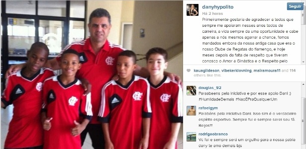 Daniele Hypolito teria patrocinado viagem de equipe pré-infantil do Flamengo    - Reprodução/Instagram