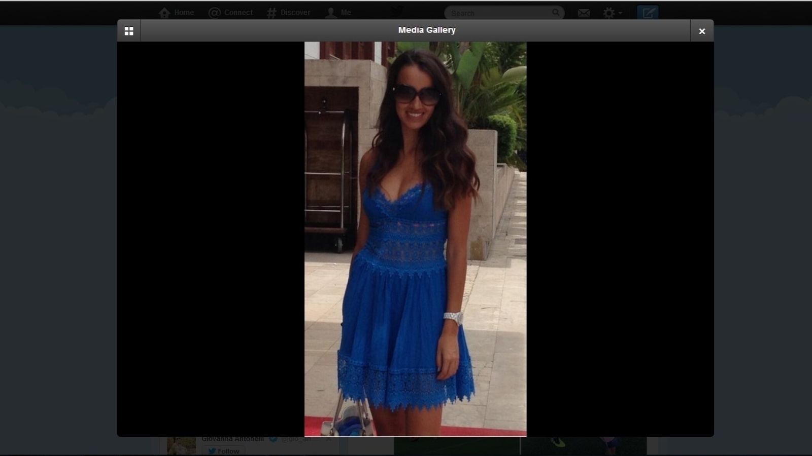 Mulher de Júlio Baptista, Silvia Nistal relembra tempos de modelo na Espanha e posa estilosa para foto - Reprodução/Twitter