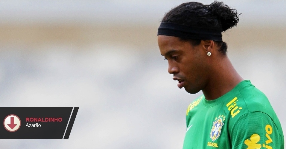 Ronaldinho Gaúcho - Sua ausência na lista da Copa das Confederações foi uma surpresa. Desde então, porém, perdeu espaço. Falhas no comportamento fora de campo pesam na decisão de Scolari.