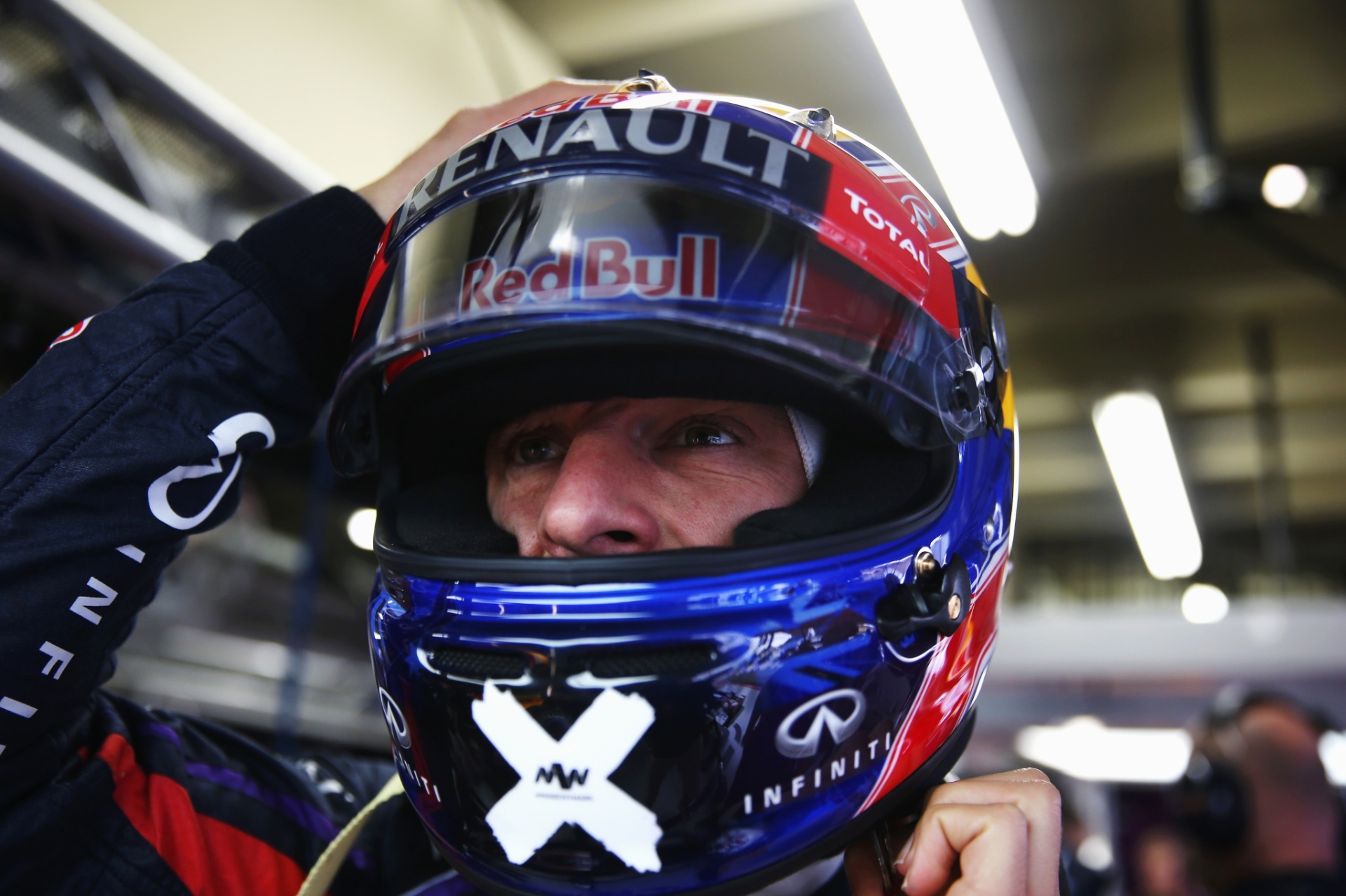 22.11.2013 - Mark Webber durante os treinos livres do GP Brasil - Mark Thompson/Getty Images