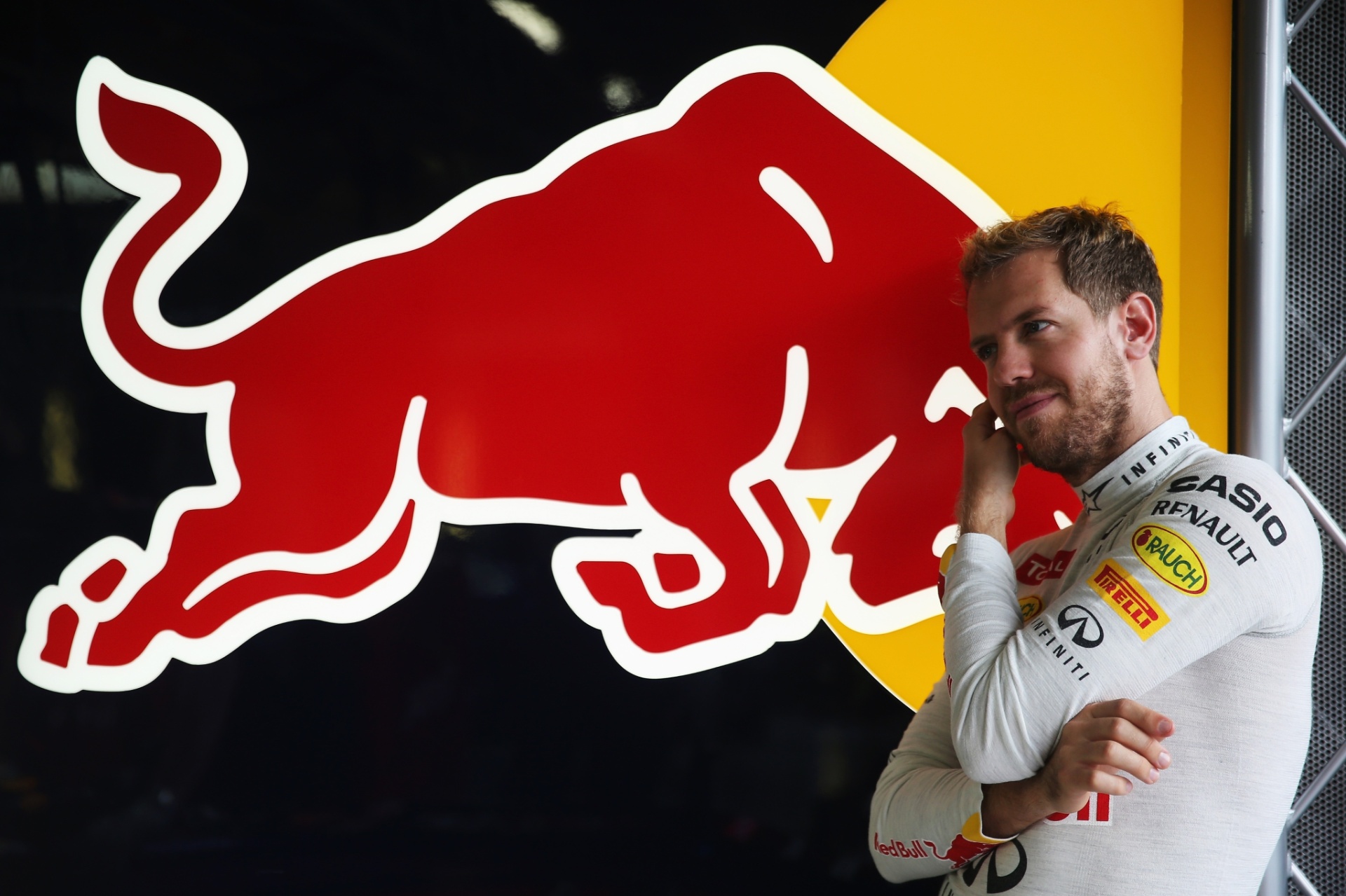 22.11.2013 - Sebastian Vettel no primeiro treino livre do GP Brasil - Mark Thompson/Getty Images