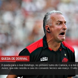 26.nov.2013 - A queda para o rival Botafogo, no primeiro turno do Carioca, e a má campanha na Taça Rio colocaram pressão em Dorival Junior, que não resistiu e caiu do comando técnico em março. O alto salário do treinador também atrapalhou - Júlio César Guimarães/UOL