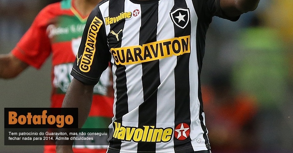 Botafogo - Tem patrocínio do Guaraviton, mas não conseguiu fechar nada para 2014. Admite dificuldades - Vitor Silva/SSPress