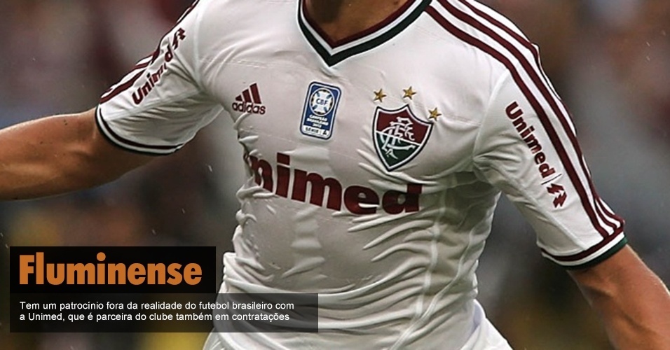Fluminense - Tem um patrocínio fora da realidade do futebol brasileiro com a Unimed, que é parceira do clube também em contratações - Julio Cesar Guimarães/UOL