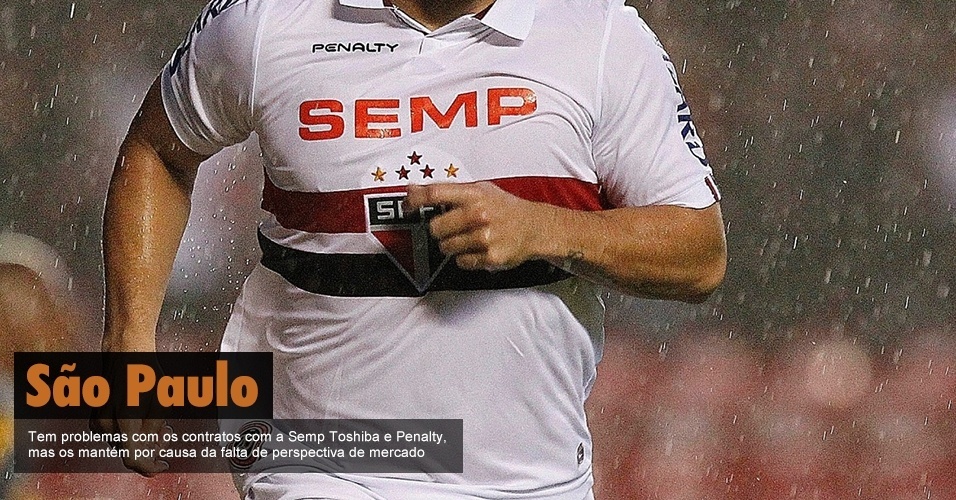 São Paulo - Tem problemas com os contratos com a Semp Toshipa e Penalty, mas os mantém por causa da falta de perspectiva de mercado - Reinaldo Canato/UOL