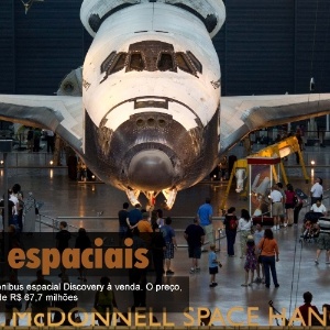 5 ônibus espaciais: Em 2010, a Nasa colocou seu ônibus espacial Discovery à venda. O preço, com um grande desconte, era de R$ 67,7 milhões - Karen Bleier/AFP