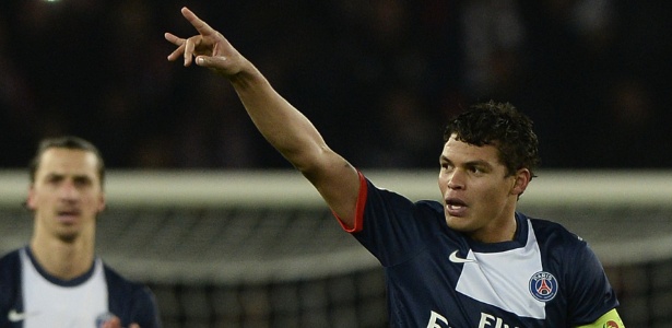 O zagueiro Thiago Silva é o atual capitão do Paris Saint-Germain e da seleção brasileira de Felipão - AFP/Franck Fife